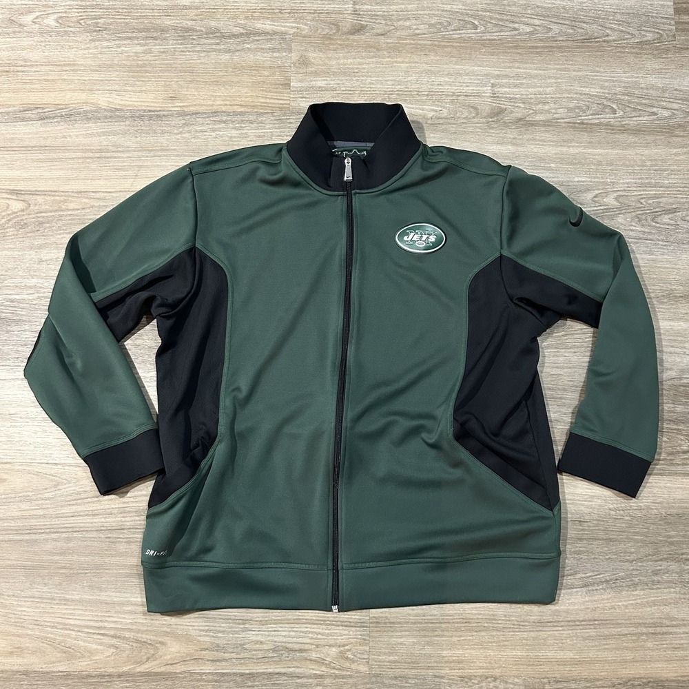New York Jets Nike NFL Dri-Fit Track Jacket Green Men's 2XL